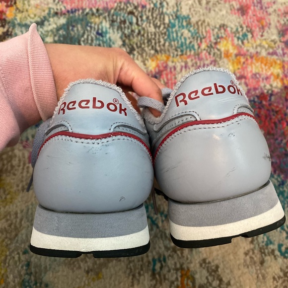 Reebok Unisex Classic Leather 1983 GX0282 Vintage Grey/Red/Chalk - Picture 3 of 6